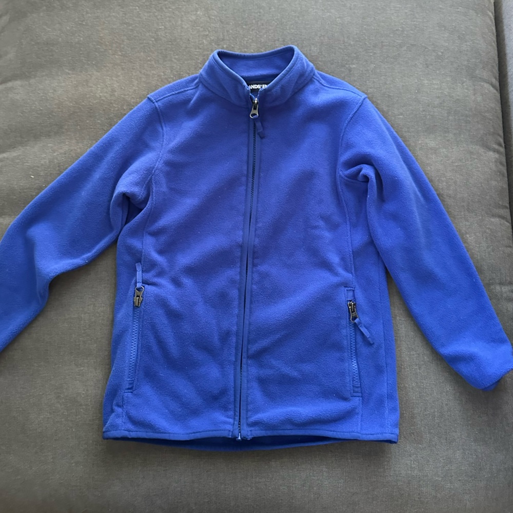Lands End Kids Blue Fleece Jacket